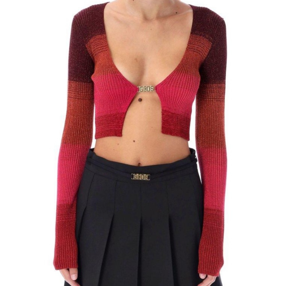 GCDS CROPPED CARDIGAN